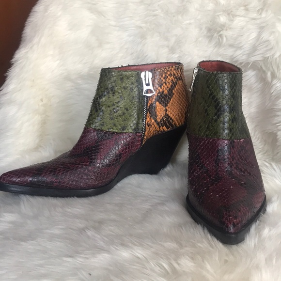 COPY - Acne Studios Multi-color Caroline Snake Boots - Picture 7 of 8